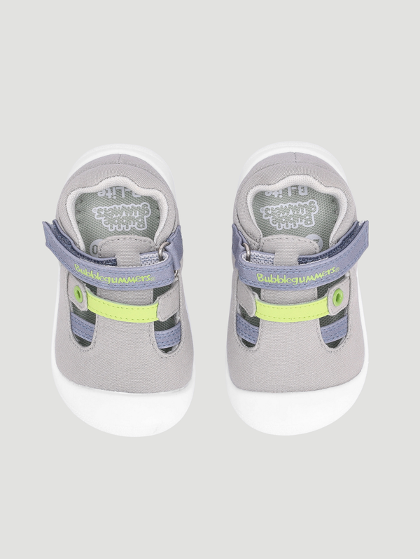 Boys Strap Sneaker - Grey