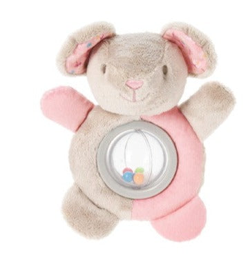 Plush Animals Round Baby Rattle
