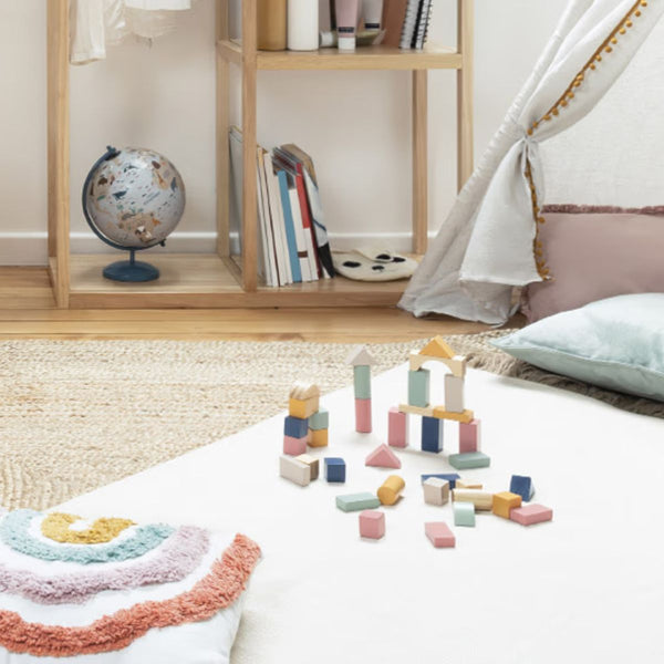 Wooden Building Blocks 50 Pieces