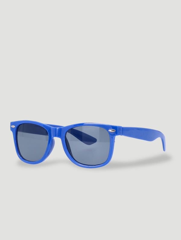 Embroidered Denim Bucket Hat & Sunglasses Set