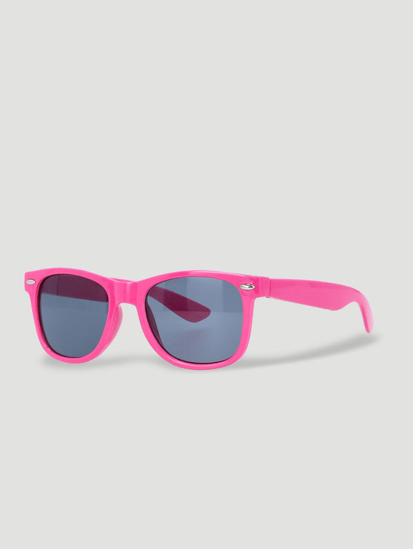 Embroidered Pink Bucket Hat & Sunglasses Set