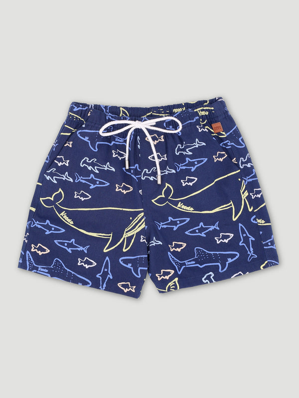 Boys Ultramarine Printed Short