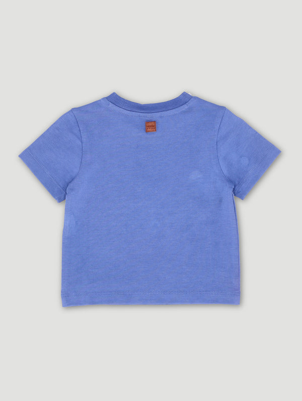 Baby Boys Embroidered Ultramarine Tee