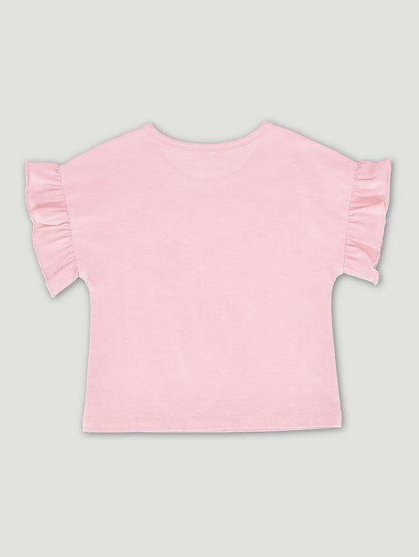 Girls Printed Fruit Slogan Tee