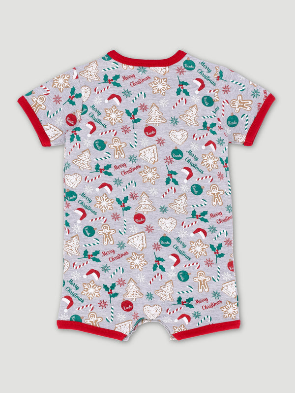 Unisex Baby Printed Christmas Grow