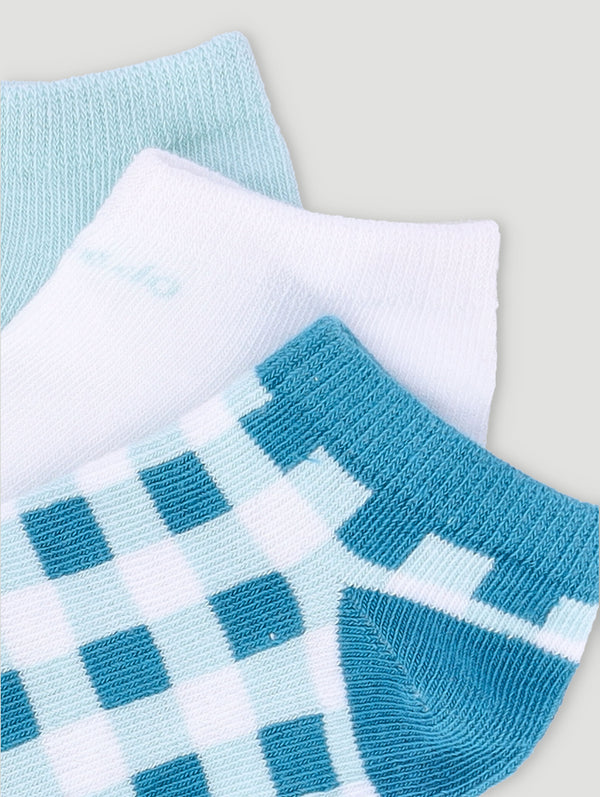 3 Pack Gingham Cotton Sock