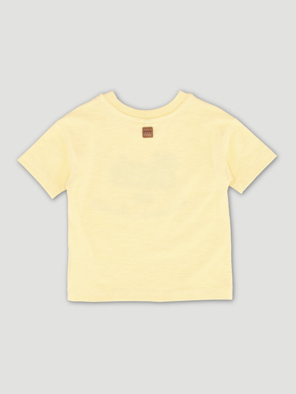 Baby Boys Embroidered Flock Logo Tee