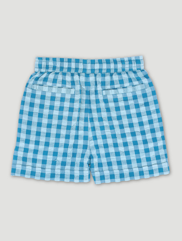 Boys Gingham Seersucker Short