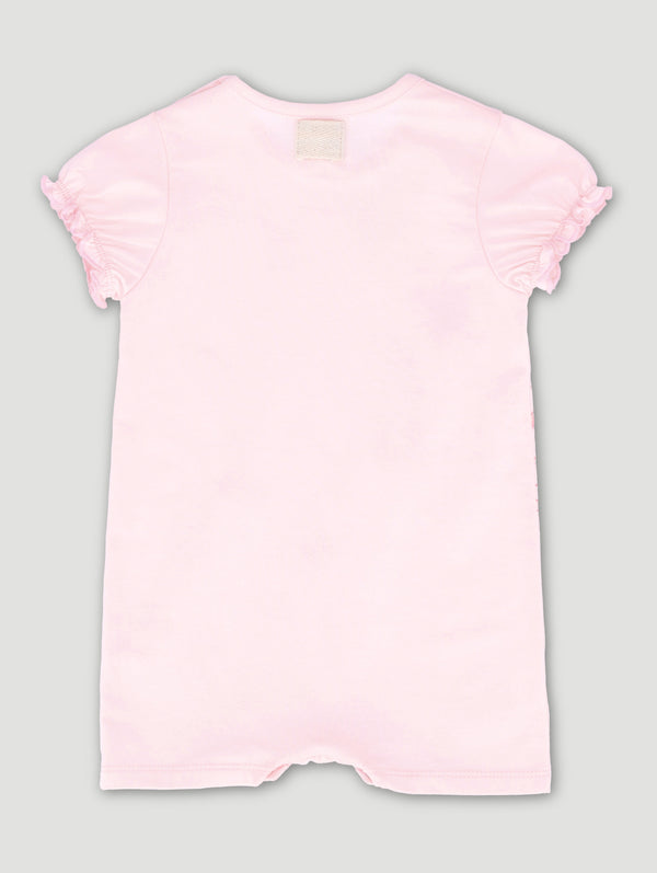 Baby Girls Embroidered Pink Kitty Little Keedo Romper