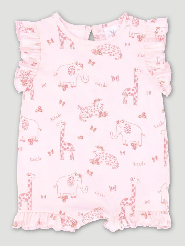 Baby Girls Printed Pink Kitty Little Keedo Bloomer