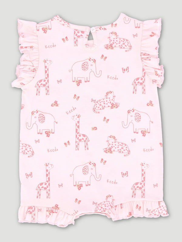 Baby Girls Printed Pink Kitty Little Keedo Bloomer
