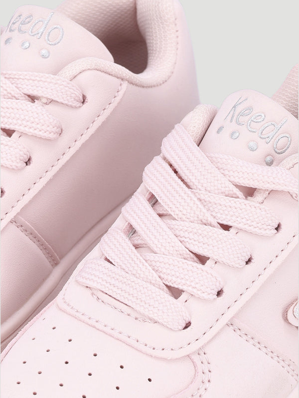 Girls Pink Butterfly Sneaker