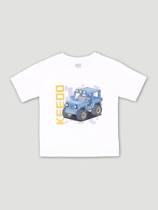 Boys Cars Short Sleeve Fashion Tee