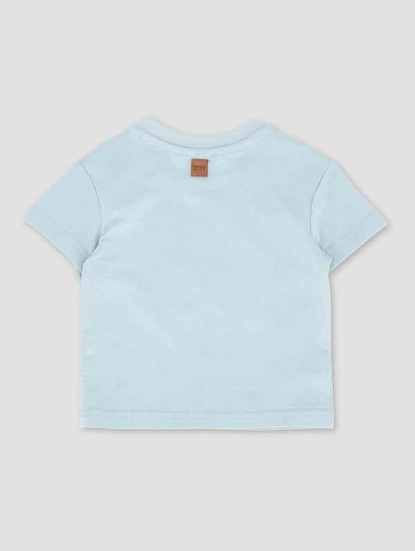 Baby Girls Butterfly & Rosegold Lurex Embroided Top