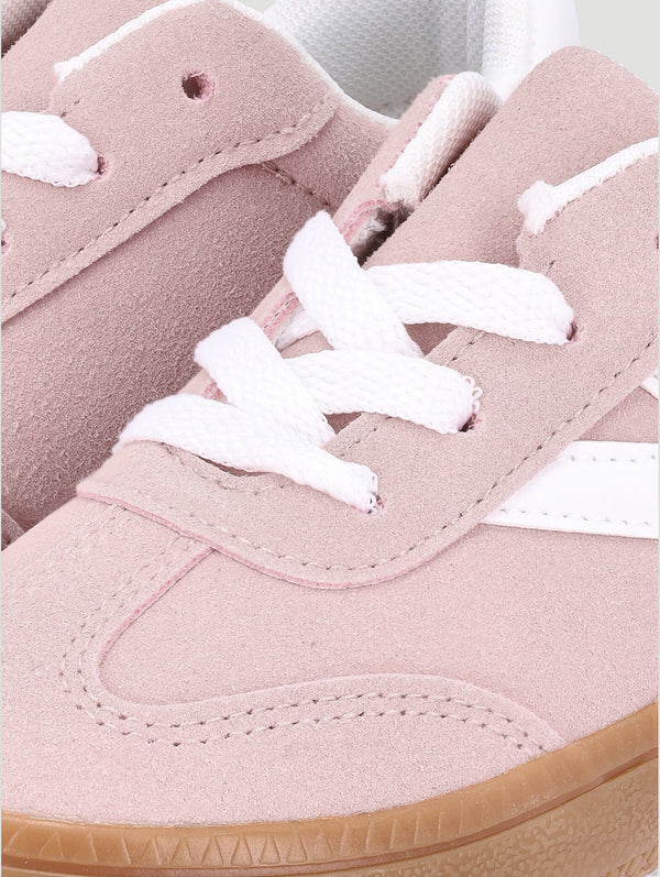Girls Suede Skate Sneaker - Blush