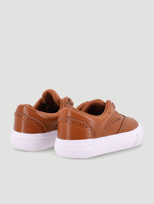 Boys Tan Brogue Smart Lace Up Occasion Shoe