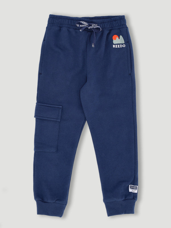 Boys Fleece Jogger With Applique