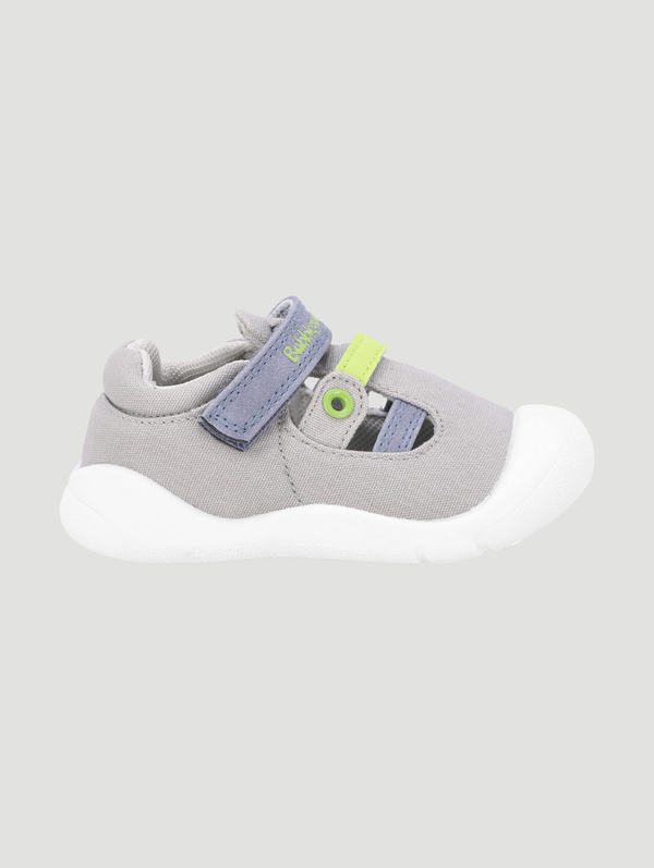 Boys Strap Sneaker - Grey
