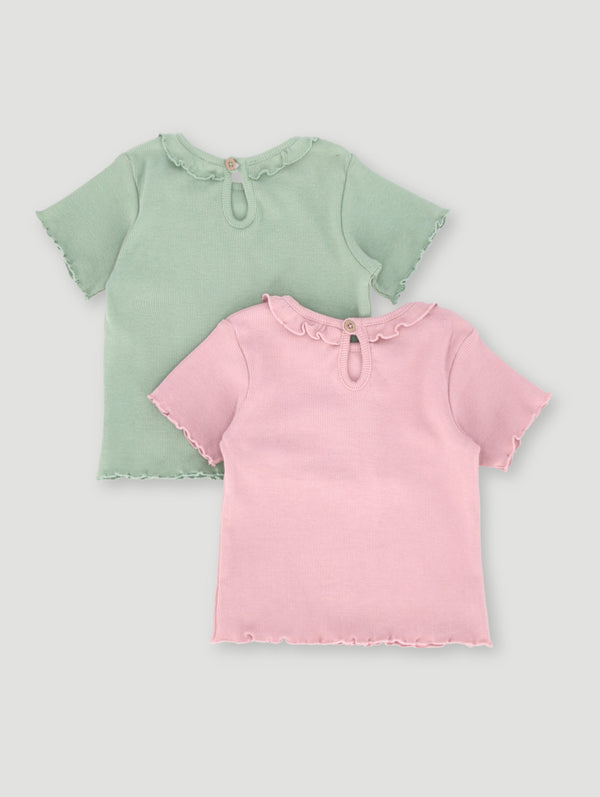 Baby Girls 2 Pack Tee - Multi
