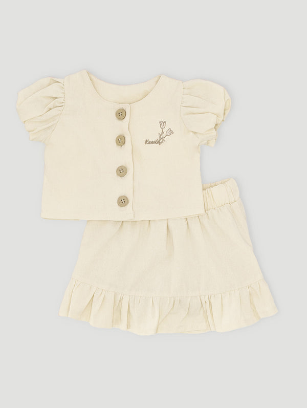 Baby Girls Top & Skirt Set - Multi