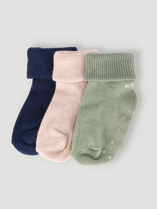 Baby Boys 3 Pack Plain Socks - Multi