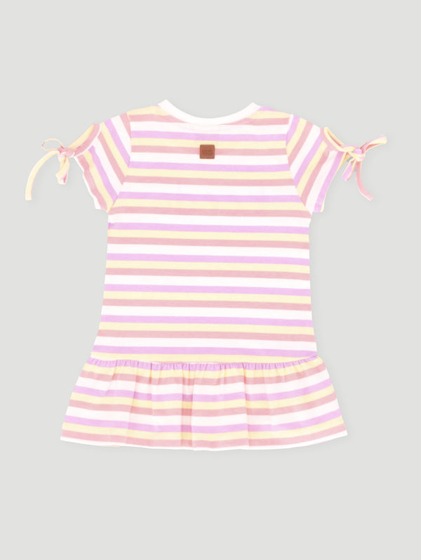 Baby Girls Core Stripe Dress - Multi