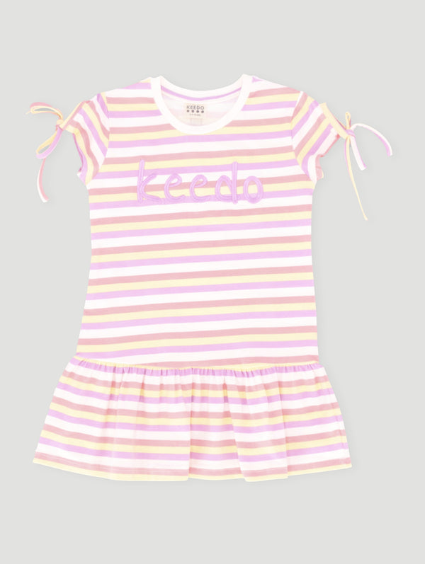 Girls Stripe Core Dress - Multi