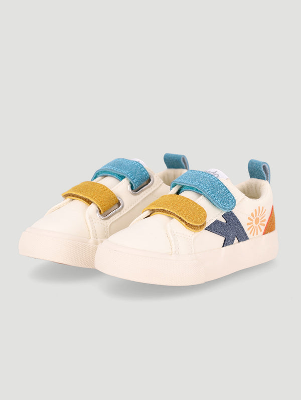 Boys Velcro Skate Sneaker - Multi