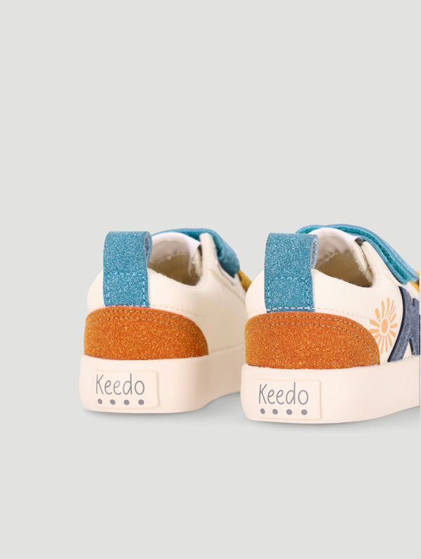 Boys Velcro Skate Sneaker - Multi