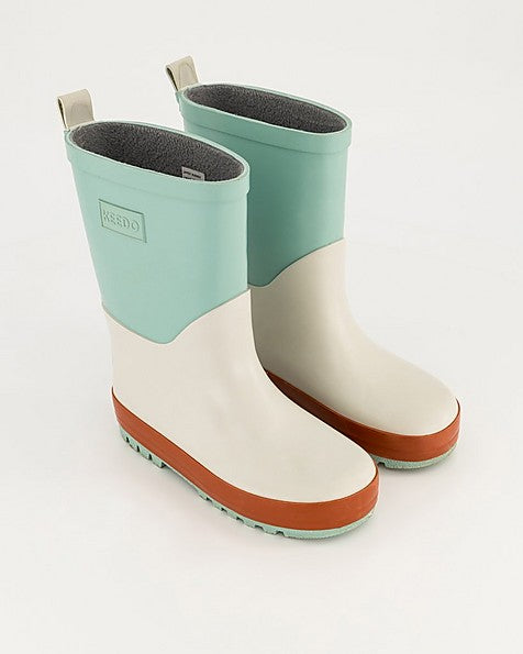 Aqua Colourblock Rainboots