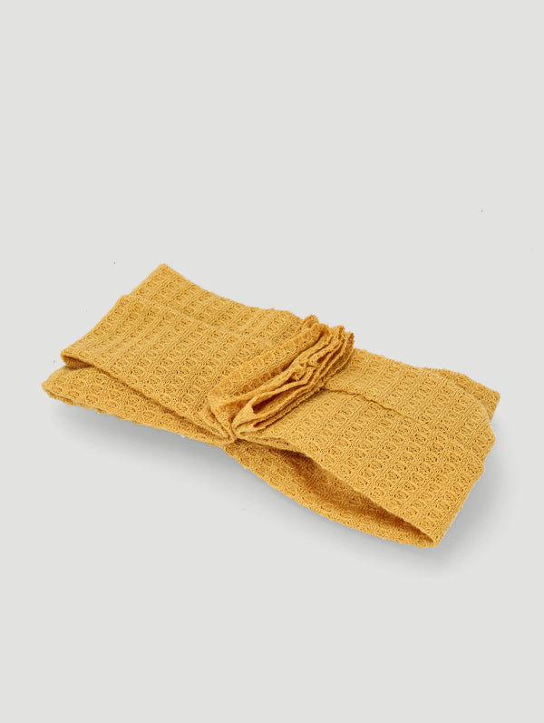Waffle Infinity Headband - Yellow