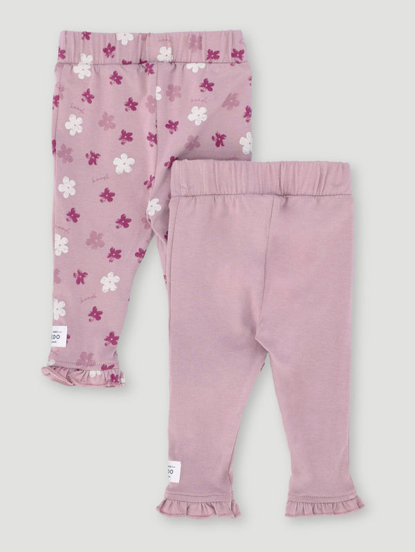 Baby Girls Printed 2 Pack Legging