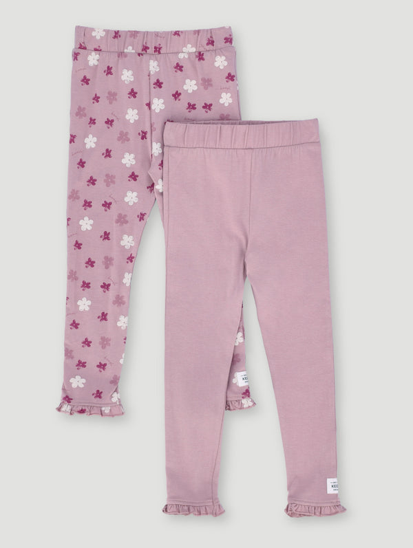 Girls Printed 2 Pack Legging