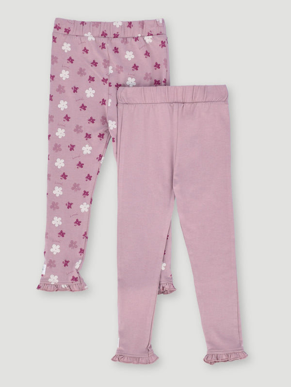 Girls Printed 2 Pack Legging