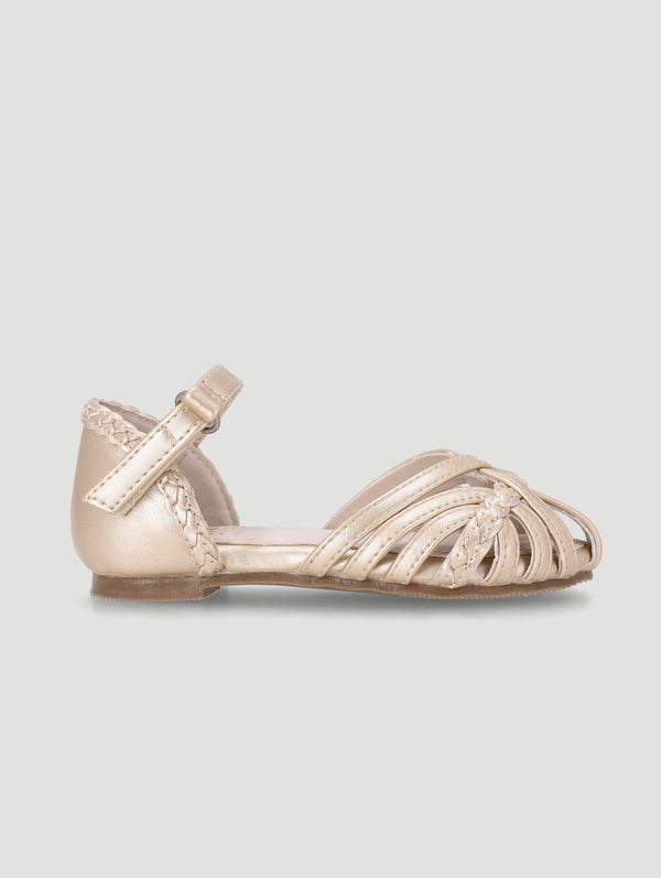 Girls Caged Sandal - Gold