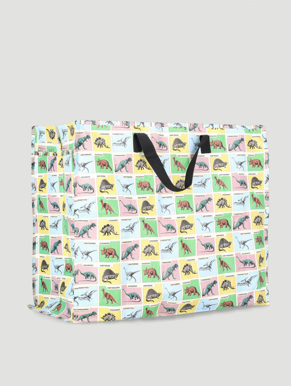 Prehistoric Land Jumbo Shopper - Cream