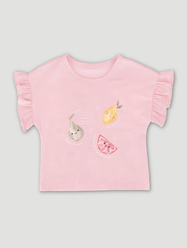 Baby Girls Fruit Slogan Tee