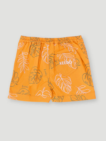 Baby Boys Foliage Short - Mustard