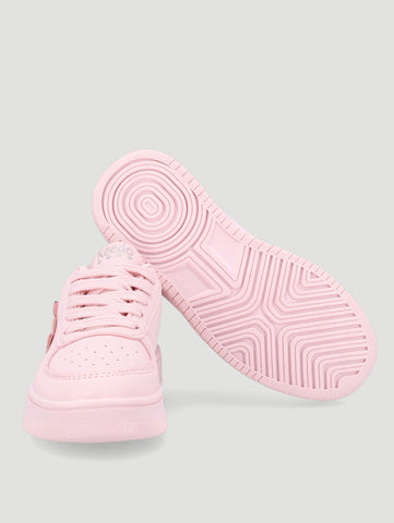 Girls Pink Butterfly Sneaker