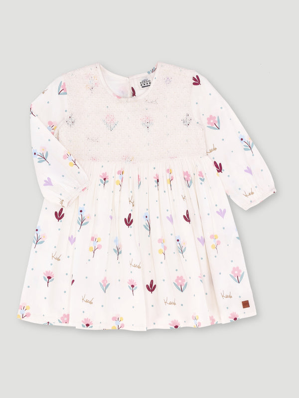 Girls Viscose Floral Fashion Dress