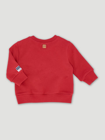 Baby Boys Red Safari Logo Fleece Top