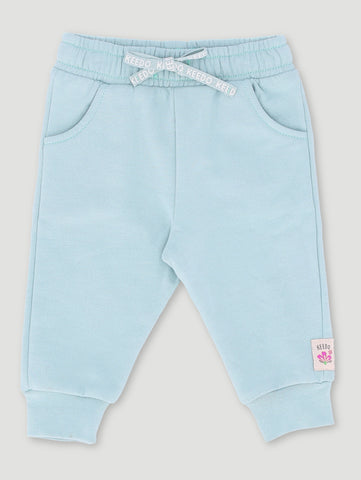 Baby Girls Mint Fleece Logo Jogger