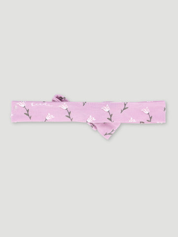 Baby Girls Lilac Floral Cotton Lycra Headband