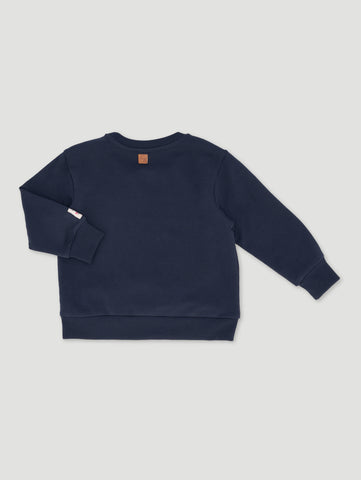 Girls Heart Embroidered Sweat Top