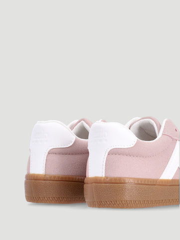 Girls Suede Skate Sneaker - Blush