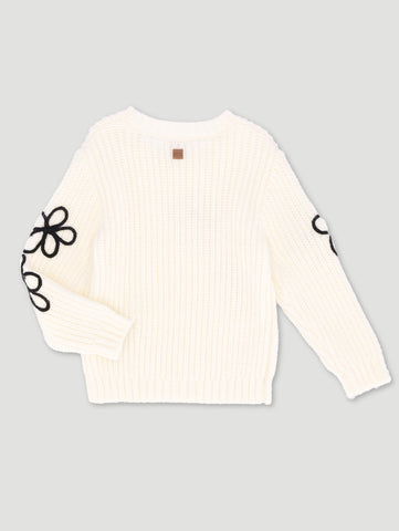 Girls Cornelli Flower Knitwear