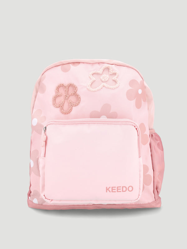 Girls Towelling Flower Backpack