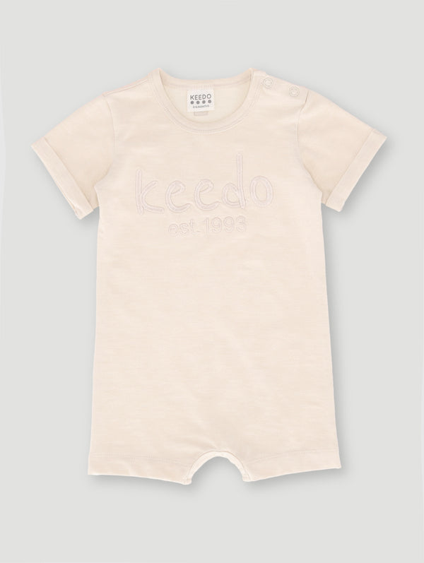 Baby Girls Core Romper - Stone