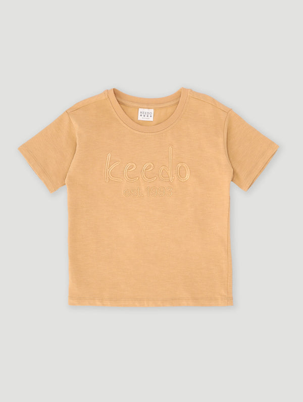 Boys Core Tee - Biscuit