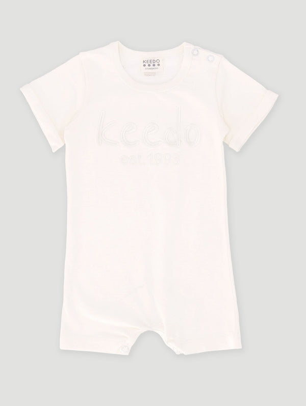 Baby Boys Core Romper - Marshmallow